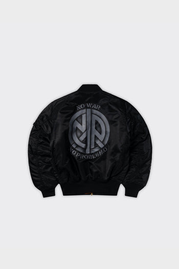 x Alpha Industries MA-1 No War Nero - 2