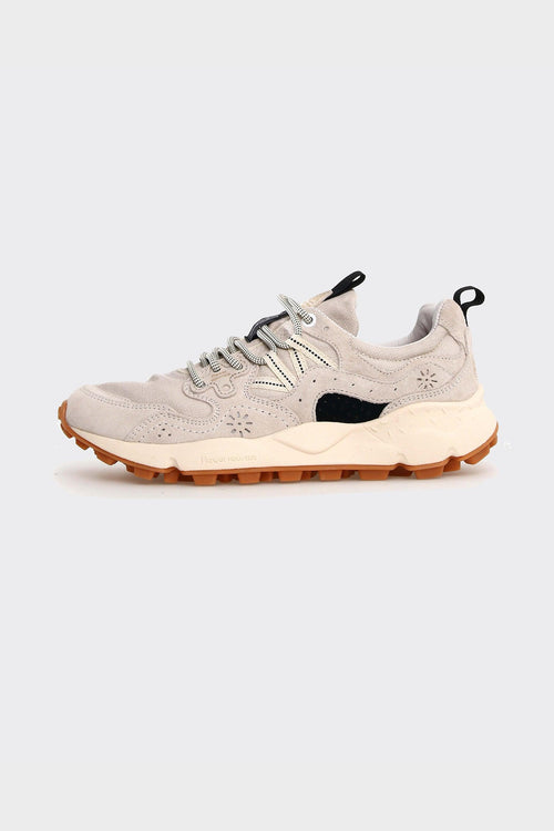 Sneakers Yamano 3 Suede-Cotton Cloth Beige