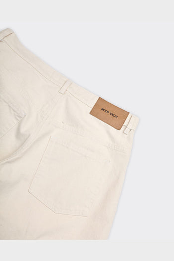 Jeans Wide Maucke Ecru - 3