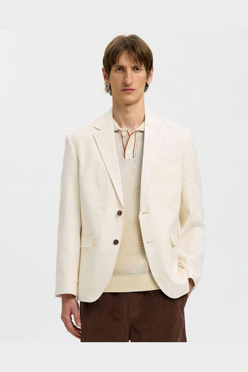 Blazer Rafa Linen Blend Egret - 2