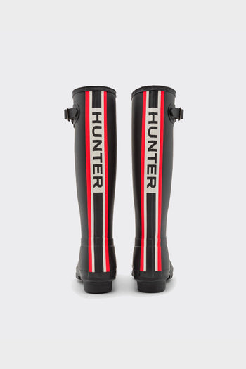 Tall Boots Womens Tri-Colour Logo Backstrap Nero - 2