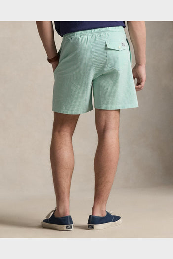 Costume Traveler Mid Trunk Seersucker Key West Green Stripe - 4