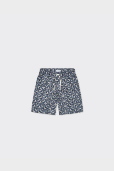 Shorts Harry Arabesque Aop Blue Fog