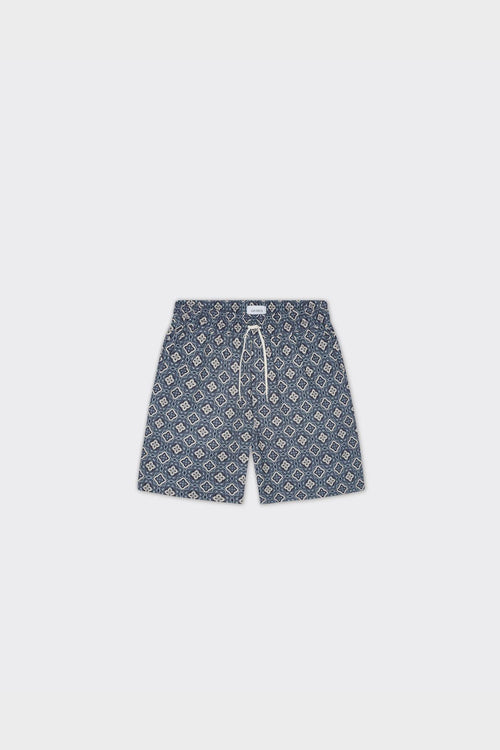 Shorts Harry Arabesque Aop Blue Fog