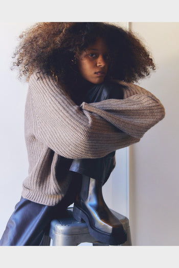 Maglione Rib Bently Taupe - 7