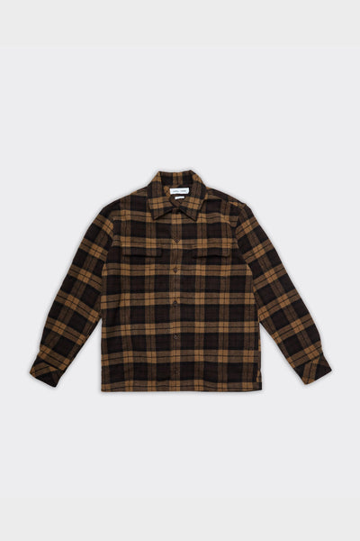 Overshirt Sacastor Check Marrone/Nera
