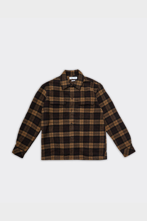 Overshirt Sacastor Check Marrone/Nera
