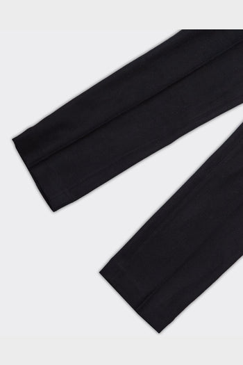 Pantalone Straight Terry Wool Blend Nero - 3