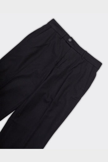 Pantalone Straight Terry Wool Blend Nero - 4