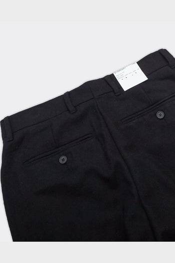 Pantalone Straight Terry Wool Blend Nero - 5