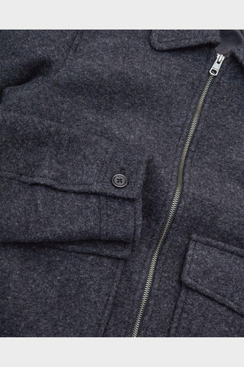 Giacca Jakob Wool Blend Grey Melange - 5