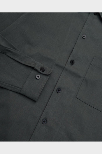 Camicia Overshirt Sadamon Verde Scuro - 3