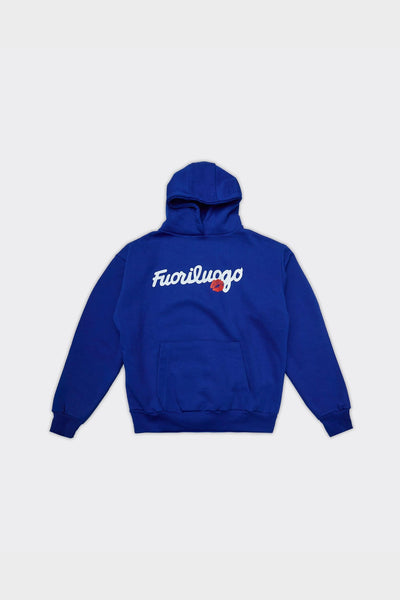 Felpa Con Cappuccio Smack Blu Royal