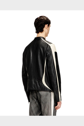 Giacca Biker Leather L-Adam Nera - 3