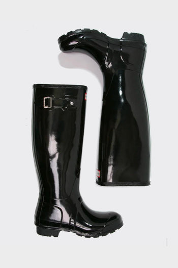 Tall Boots Womens Original Gloss Nero - 3