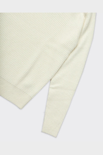 Maglione Eddie Knit Rib Rollneck Avorio - 3