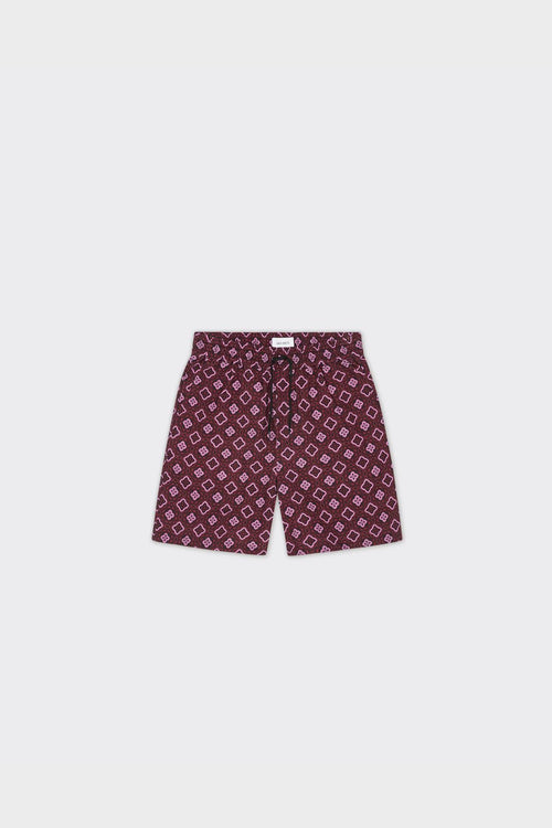 Shorts Harry Arabesque Aop Red Dahlia