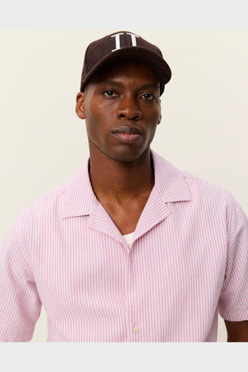 Camicia Ss Lukas Stripe Linen Crocus Pink - 2