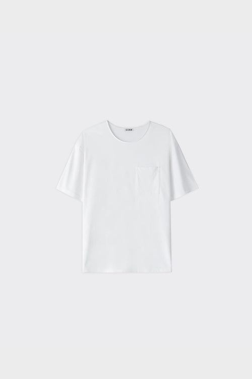 T-Shirt Semi Overfit Supima Cotton Bianca
