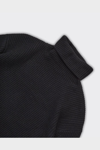 Maglione Eddie Knit Rib Rollneck Nero - 3