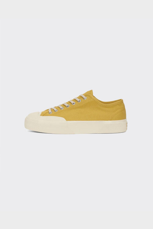 Sneakers 2432 Works Low Cut Cotton Canvas Yellow Mango/Off White