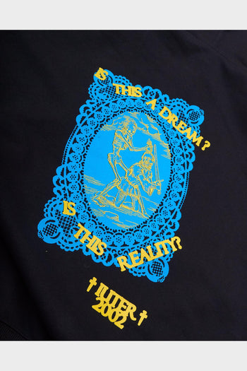 Felpa Con Cappuccio Reality Zip Nera - 3