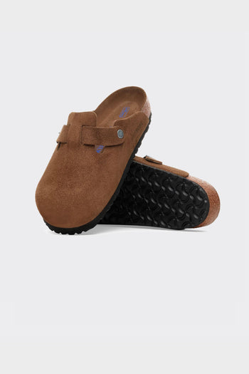 Ciabatta Boston Softbed Suede Leather Dark Tea - 3