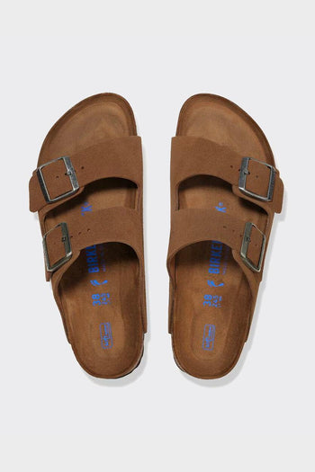 Ciabatta Arizona Softbed Suede Leather Dark Tea - 4