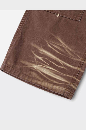 Jeans Heavy Washed And Distressed Daicock Marroni - 3