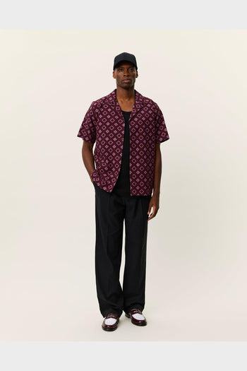 Camicia Ss Lukas Arabesque Aop Red Dahlia - 2