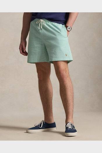 Costume Traveler Mid Trunk Seersucker Key West Green Stripe - 3