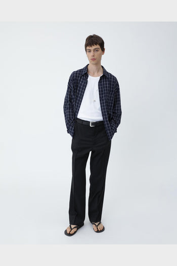Camicia Maza Check Navy Blue - 4