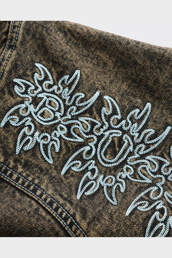 Giacca Bronco Denim Tinted Brown - 6