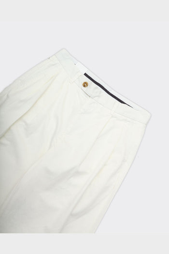 Pantalone Adam Loose Pleat Bianco - 2