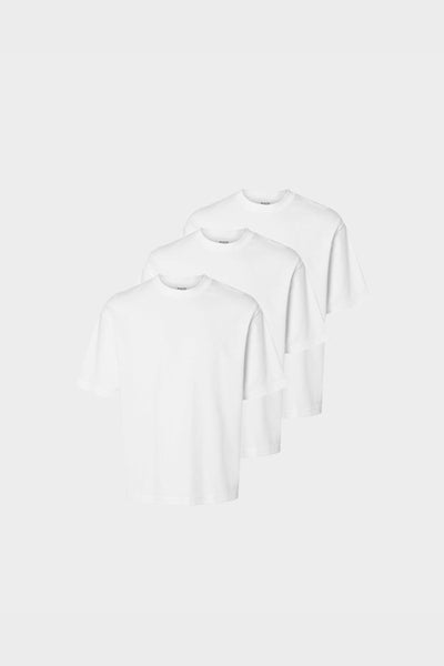 T-Shirt Loose Oscar 3 Pack Bianca