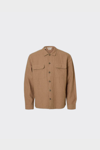 Overshirt Leroy Linen Blend Caribou