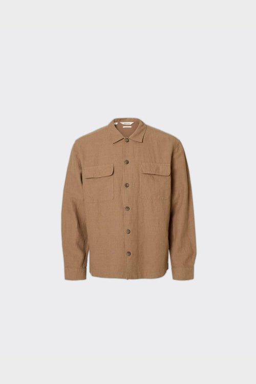 Overshirt Leroy Linen Blend Caribou
