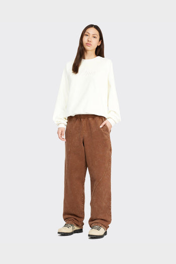 Pantalone Cyclone French Terry Snow Washed Marrone - 3
