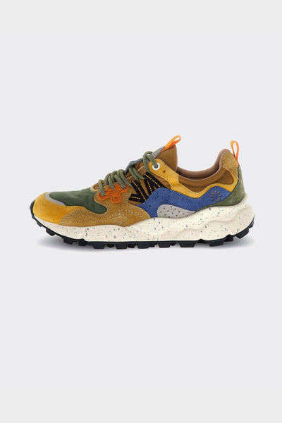 Sneakers Yamano 3 Uni Suede-Nylon Yellow/Kaky/Beige