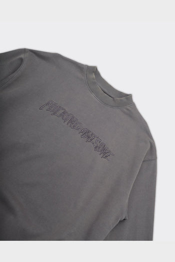 Crewneck Distressed Stamp Dark Grey - 2