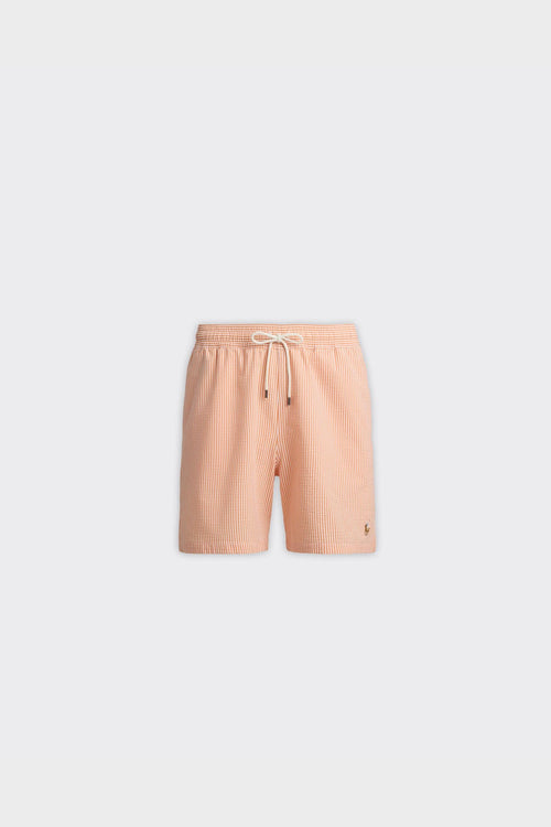 Costume Traveler Mid Trunk Seersucker Peach Stripe