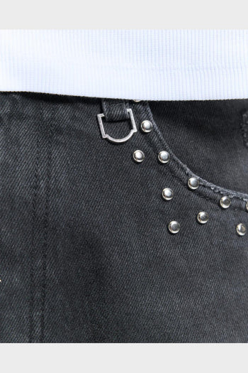 Jorts Studded Nero - 2