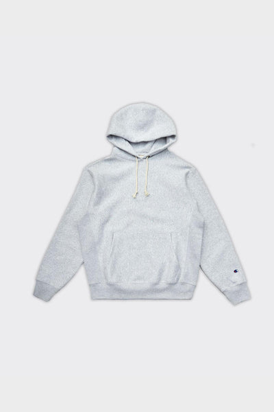 Felpa Con Cappuccio Reverse Weave Grigia