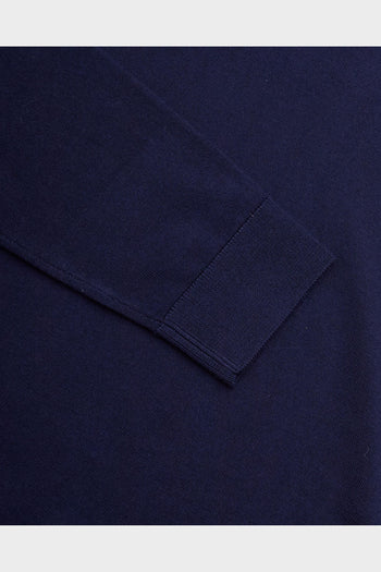 Polo Tray Knit Merino Blu - 3
