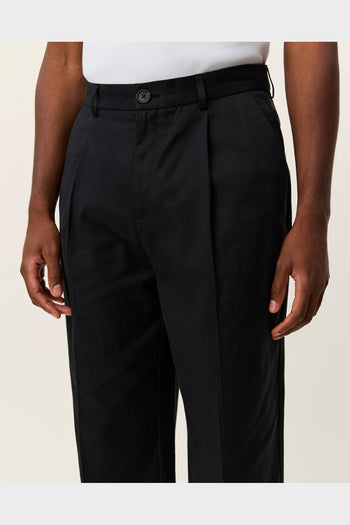 Pantalone Reece Pleated Twill Suit Nero - 2
