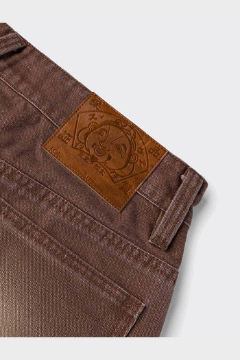 Jeans Heavy Washed And Distressed Daicock Marroni - 5