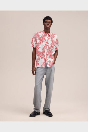 Camicia Ss Deon Print Avorio - 3