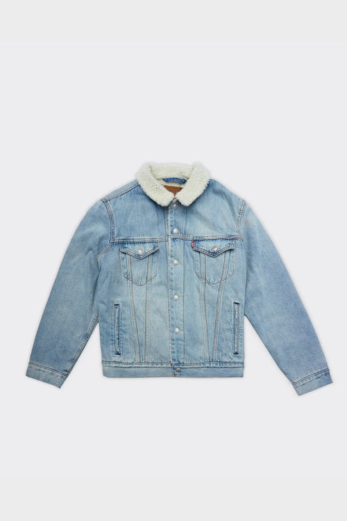 Giacca Denim Type 3 Sherpa Trucker Light Indigo