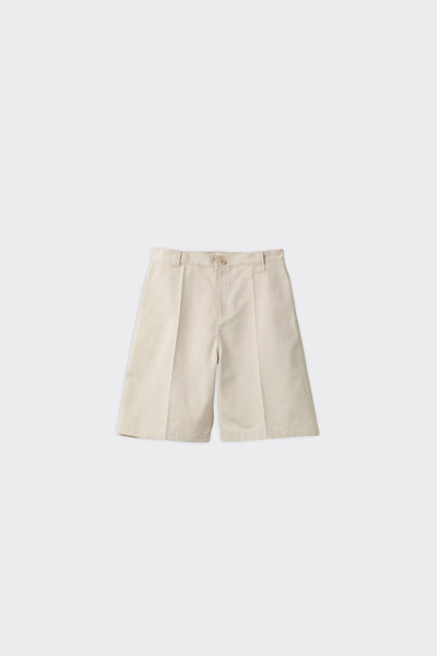 Shorts Stitch Pointed Cotton Blend Sand Beige
