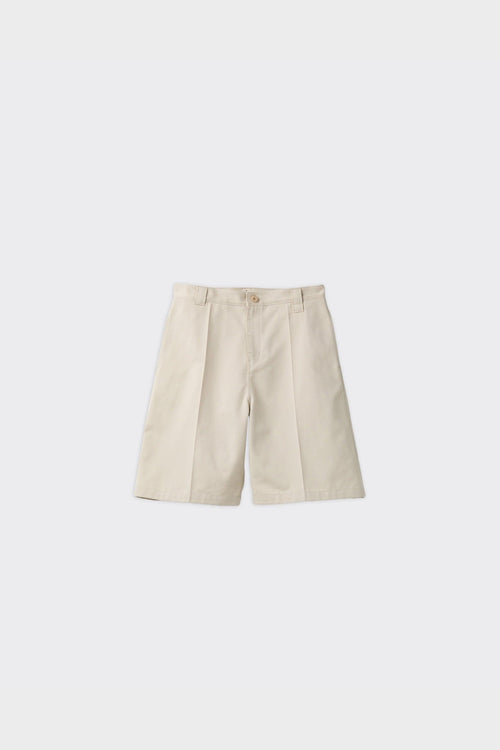 Shorts Stitch Pointed Cotton Blend Sand Beige